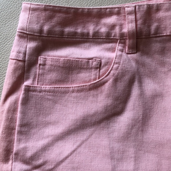 Talbots pink denim cropped jeans - Picture 2 of 8